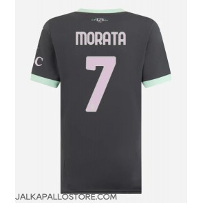 AC Milan Alvaro Morata #7 Kolmaspaita Naisten 2024-25 Lyhythihainen